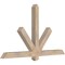 Ekena Millwork Kennewick Smooth Timber Gable Bracket, Douglas Fir, 60"W x 35"H x 3 1/2"D x 3 1/2"F, 14/12 Pitch GBW060X35X0404KEN00SDF - alternate 4
